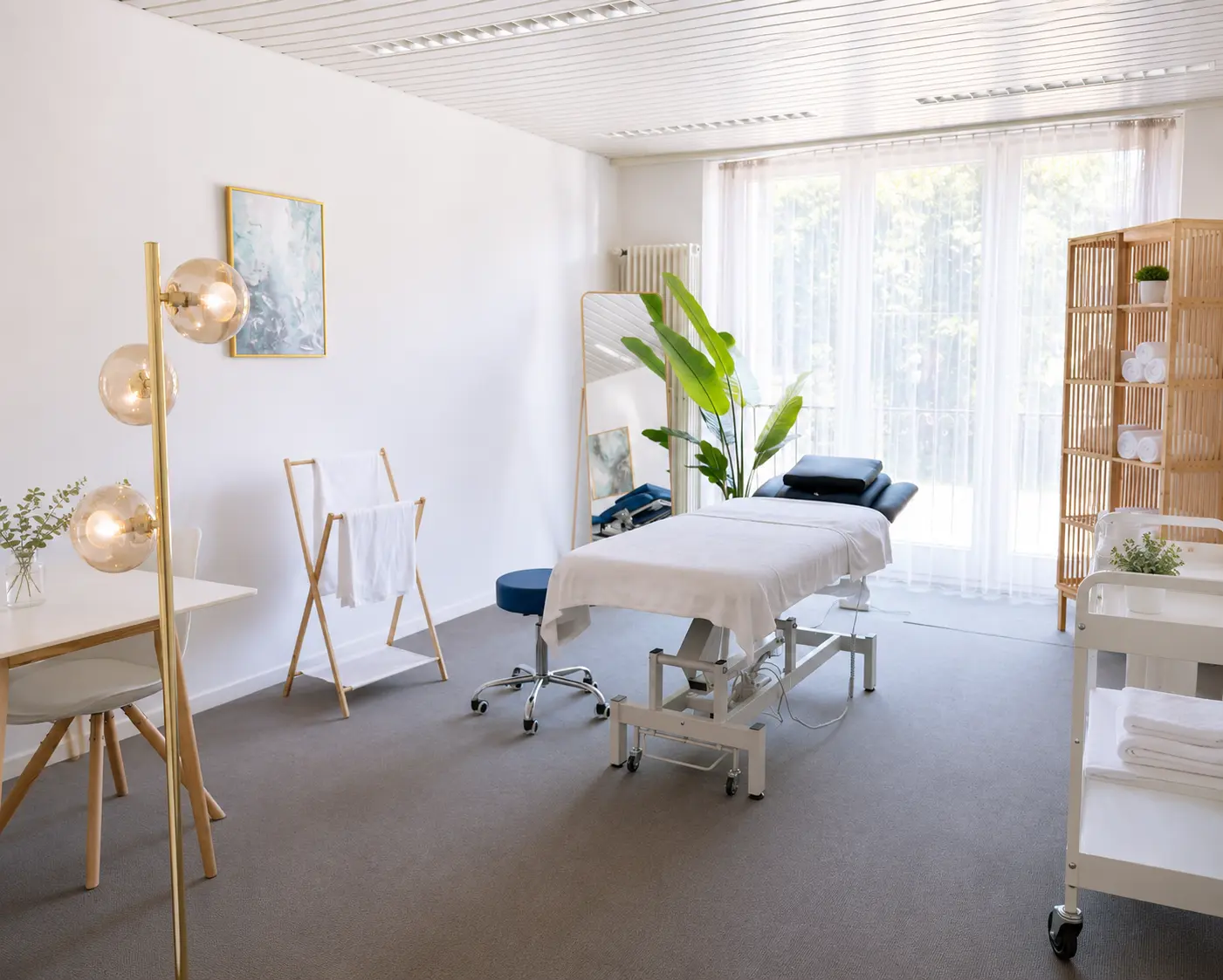 Ruhiger Behandlungsraum im Massage Zentrum Oberkirch